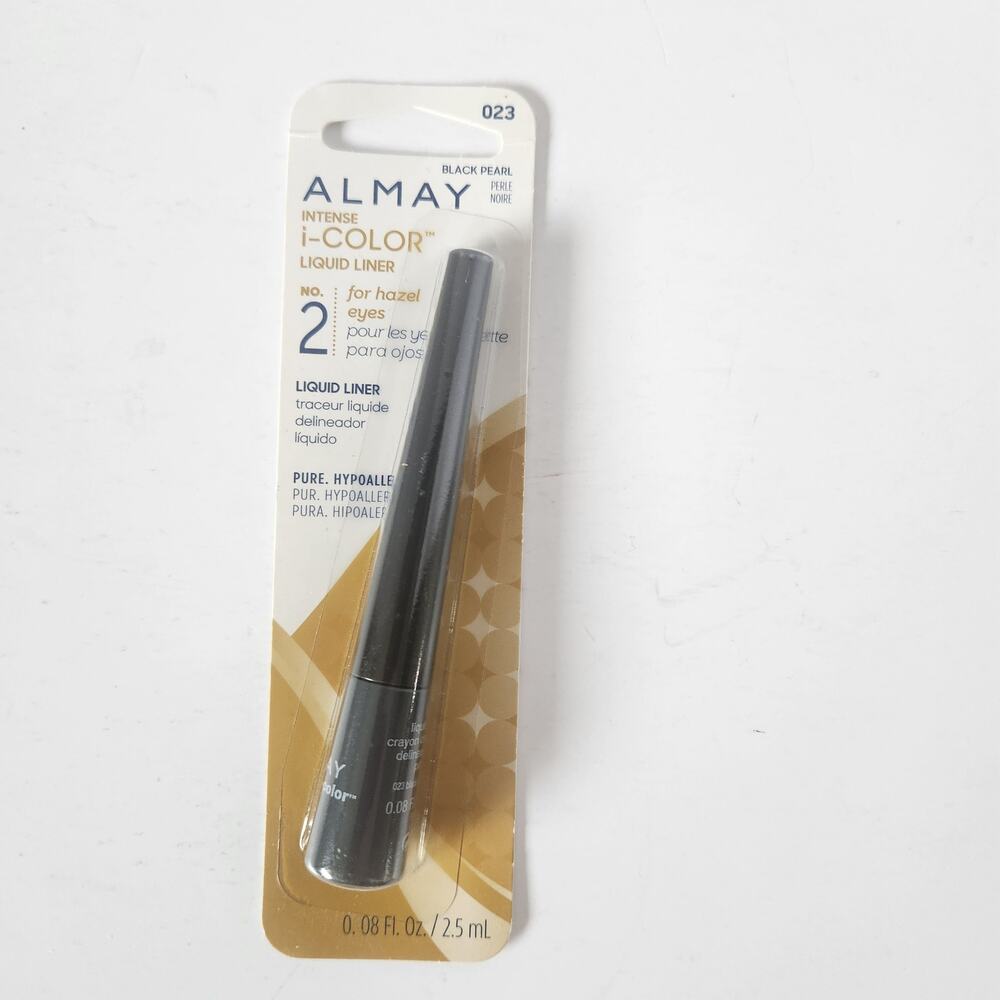 New! Almay Intense i-Color Liquid Liner #2 Hazel Eyes Black Pearl 023 0.8 oz NIP